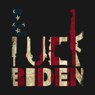 Guns USA Flag Funny Biden T-Shirt