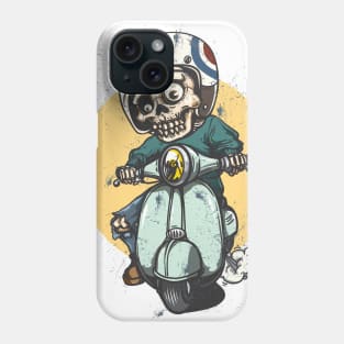 Skeleton Riding Motorbike Phone Case