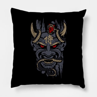 BLUE ONI SAMURAI Pillow