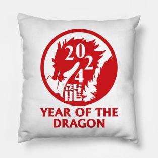 Year of the Dragon 2024 Chinese Zodiac Lunar New Year Pillow