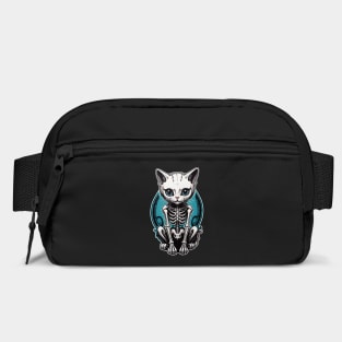 White Skeleton Cat 3 Bag