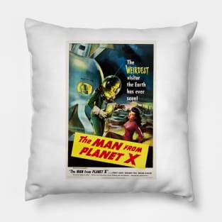 The Man From Planet X Science Fiction Classic Hollywood Movie Pillow