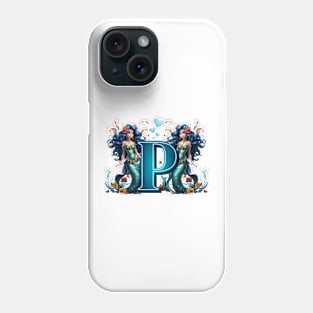 Mermaid Alphabet The Letter P Phone Case