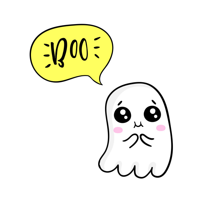 Cute ghost boo by WordFandom
