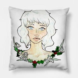 Seasonal flower girls- Winter Pillow