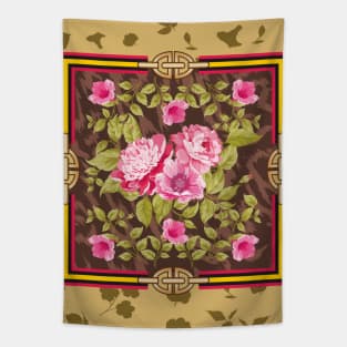 Pink flowers,luxury design Tapestry