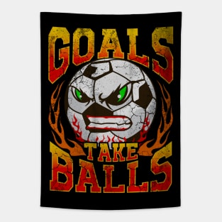 Goals Take Balls Soccer Player Team Coach Tournament Tapestry