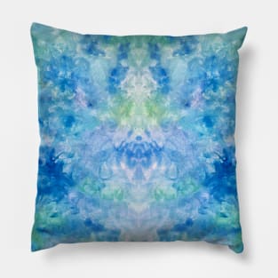 Watercolor Blue Pattern watercolour painting Pillow