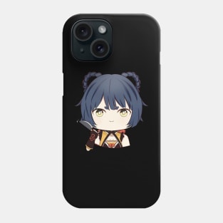 Chibi-Xiangling-Genshin Impact hold a knife Phone Case