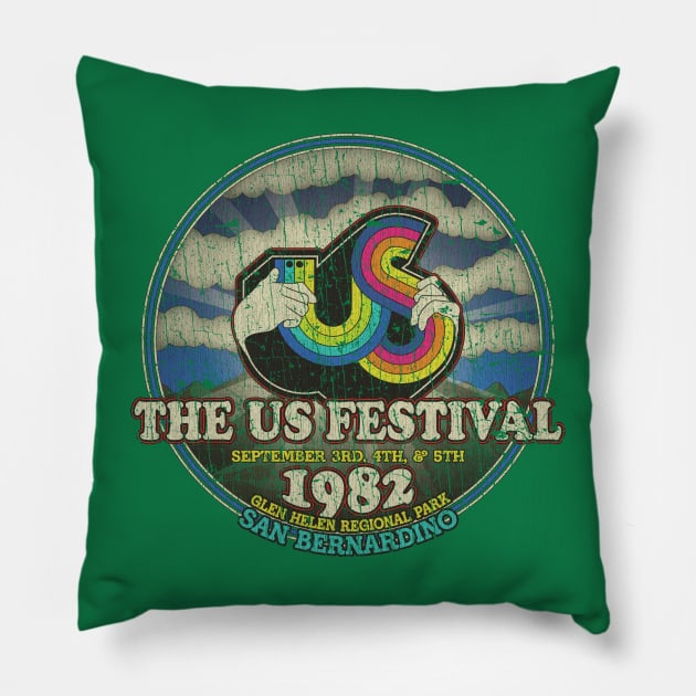 US Festival 1982 Pillow by JCD666