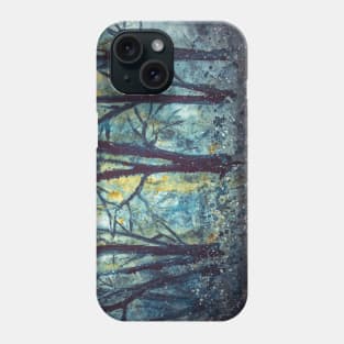 Full moon in the mystical woods Phone Case