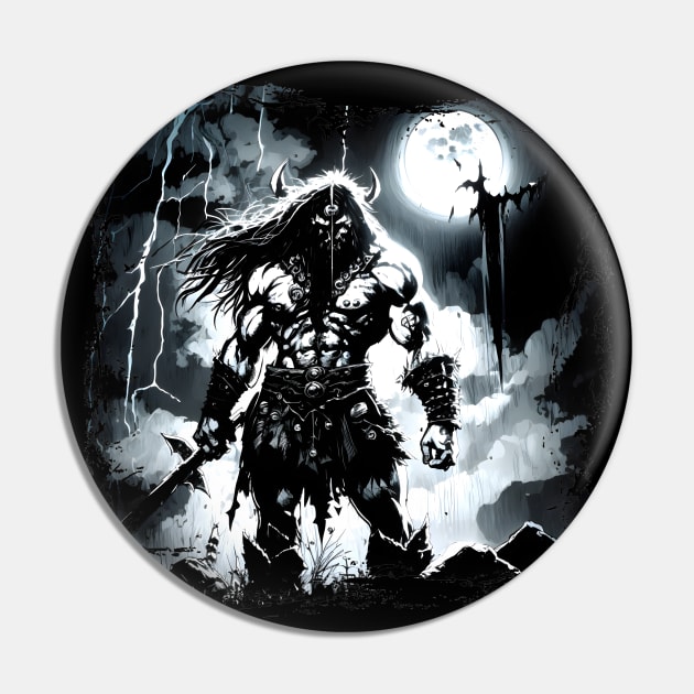 Shadow Man BRZRKR (Berserker,Viking,Metal) Pin by MLArtifex