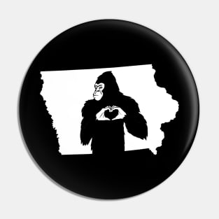 Iowa Bigfoot Pin