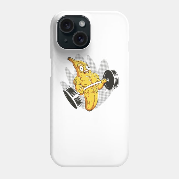 Banana bodybuilder Phone Case by pabrun