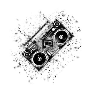 Boombox Black T-Shirt