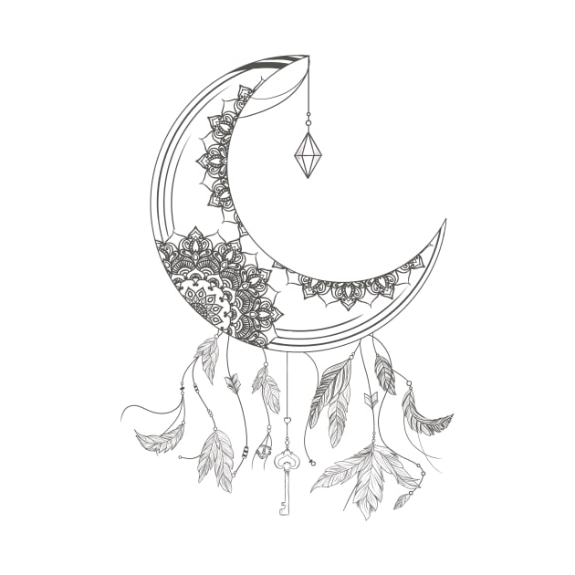 Mandala Moon by SamuelC23