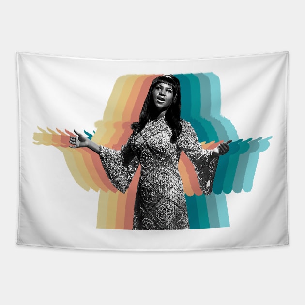 Aretha Franklin Tapestry by Oges Rawon