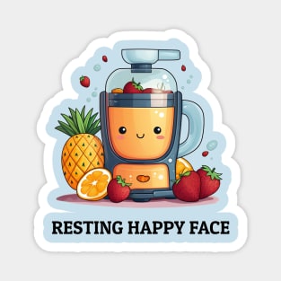 Fruit Juicer Resting Happy Face Funny Healthy Novelty Magnet
