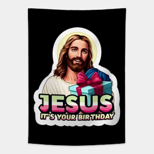 Jesus It's Your Birthday Tapestry