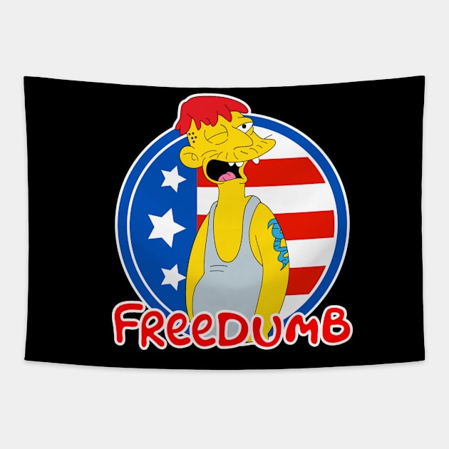 Freedumb Tapestry by Teesbyhugo