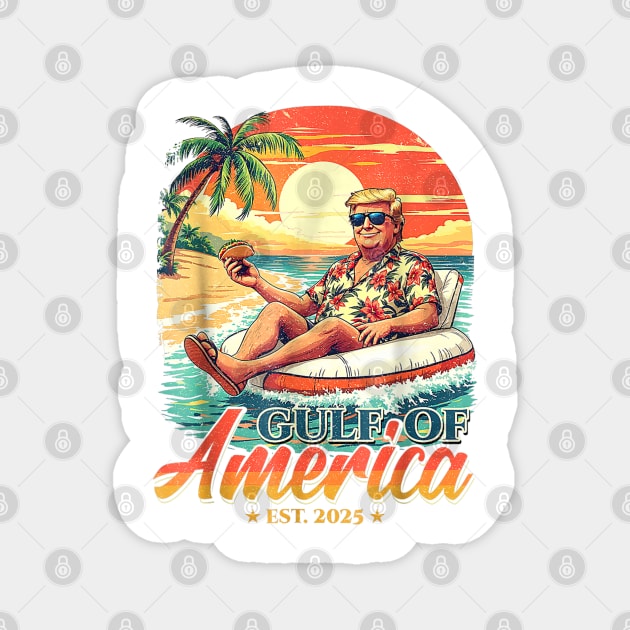 Gulf of America Trump Tube 2 Magnet by Litehouse Tees