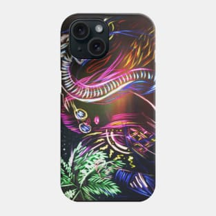 Neon Girl Dragon Phone Case