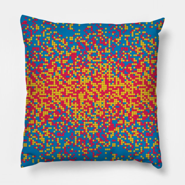 Tiny colorful spheres Pillow by Gaspar Avila