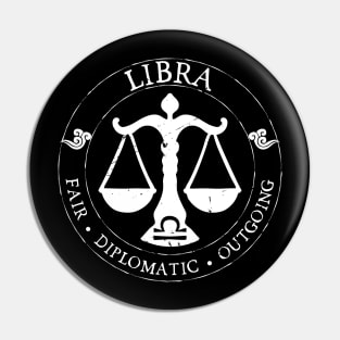 Libra Zodiac Birthday Star Sign Zodiac Gift Pin