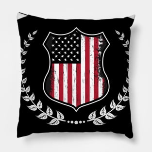 Police Wife - American Flag - Thin Blue Line Pillow