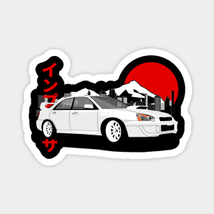 Subaru Impreza Retro Style 2002-2005 Magnet