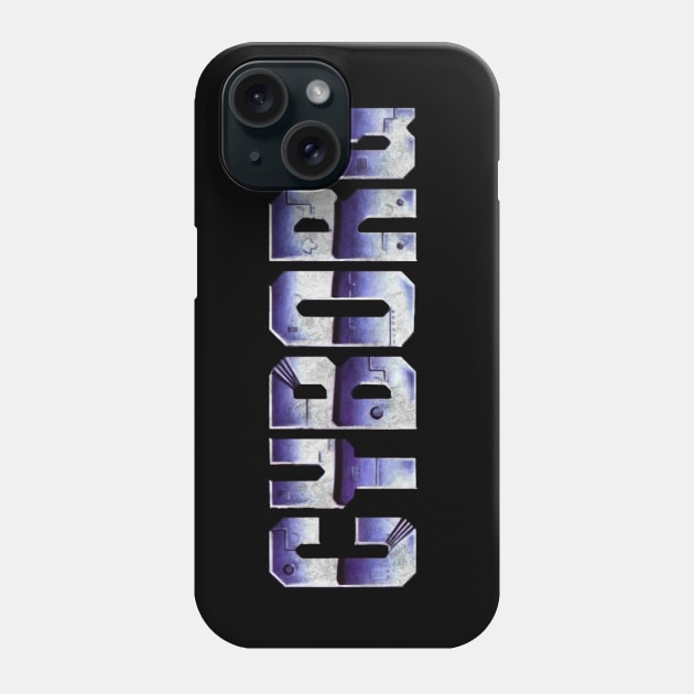 Cyborg Vintage Action Hero Phone Case by 8 Fists of Tees