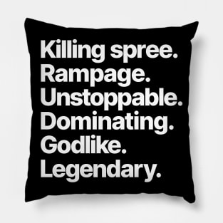 Killing Spree League Pillow