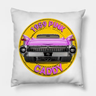 1959 Pink Caddy Pillow