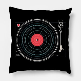 Turntable Vintage Retro Music Minimal Sound Pillow