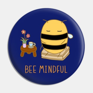 Bee Mindful - Midnight Blue Pin