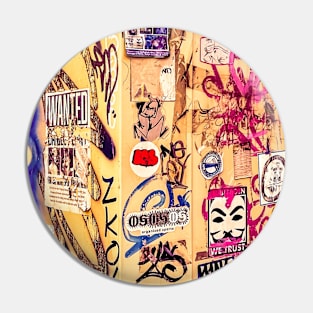 Street Graffiti Pop Art Sticker NYC Pin