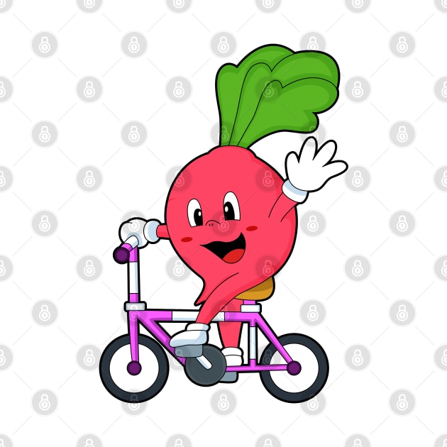 Radish with Bicycle by Markus Schnabel