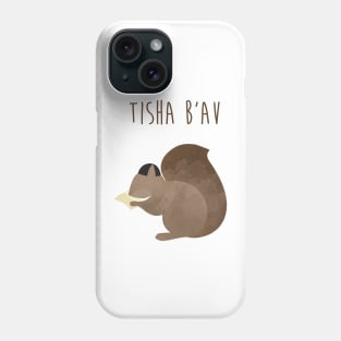 Tisha B'av Squirrel and Book of Lamentations Phone Case