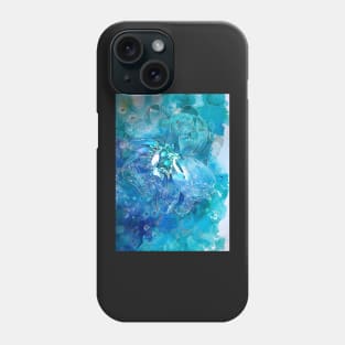 Light blue Peony Flower Phone Case