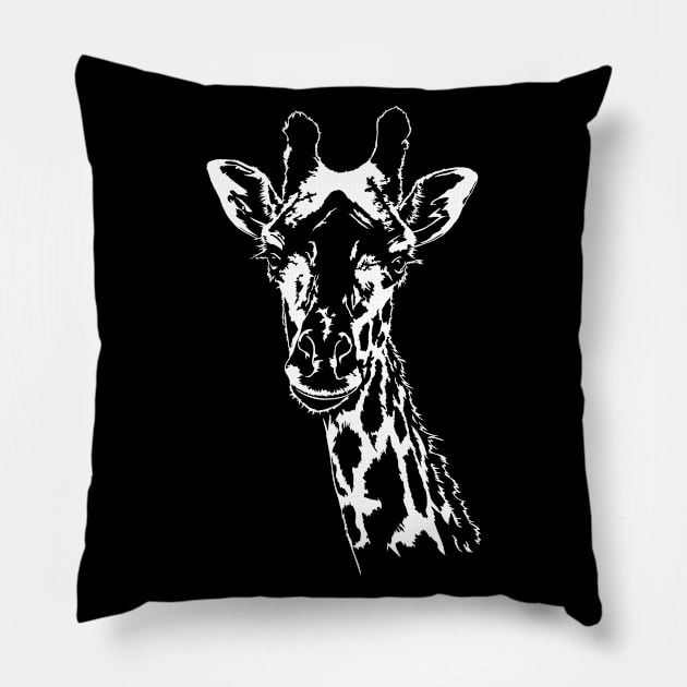 Giraffe Safari Africa Animal Zoo Keeper Pillow by wilsigns