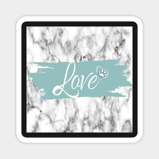 Dog Lover Paw Print Heart PopSockets Grip Cute Puppy Lover Gift Magnet