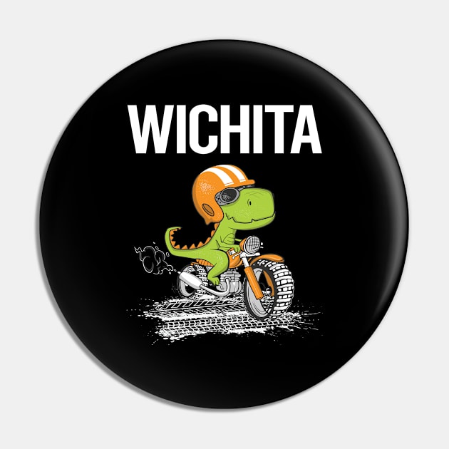 Biking Dinosaur Wichita Pin by flaskoverhand