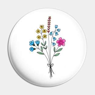 Subtle pan flower bouquet Pin