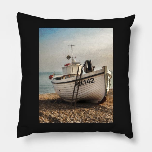 Fishing Boat and a Ladder Pillow by IanWL