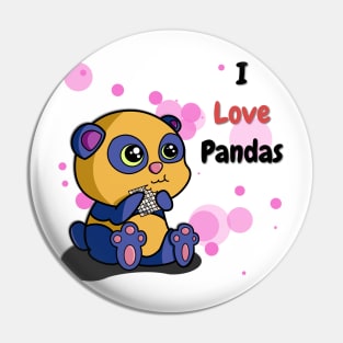 I Love Pandas | Python Dawn Black Pin