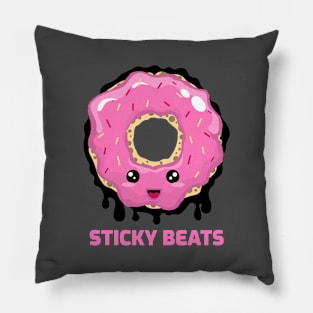 Sticky Beats Dance Donut Pillow