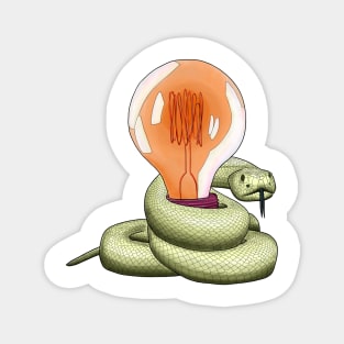 Lightbulb Snake Magnet