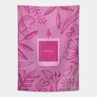 Scented Candle (Pink) Tapestry