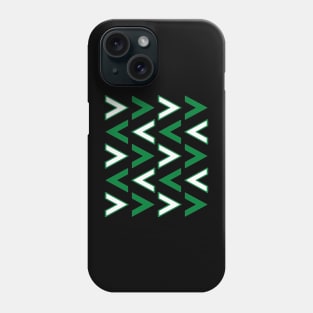 Arrows green white Phone Case