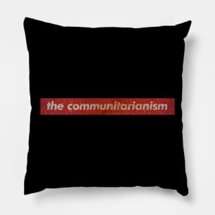 the communitarianism - SIMPLE RED VINTAGE Pillow